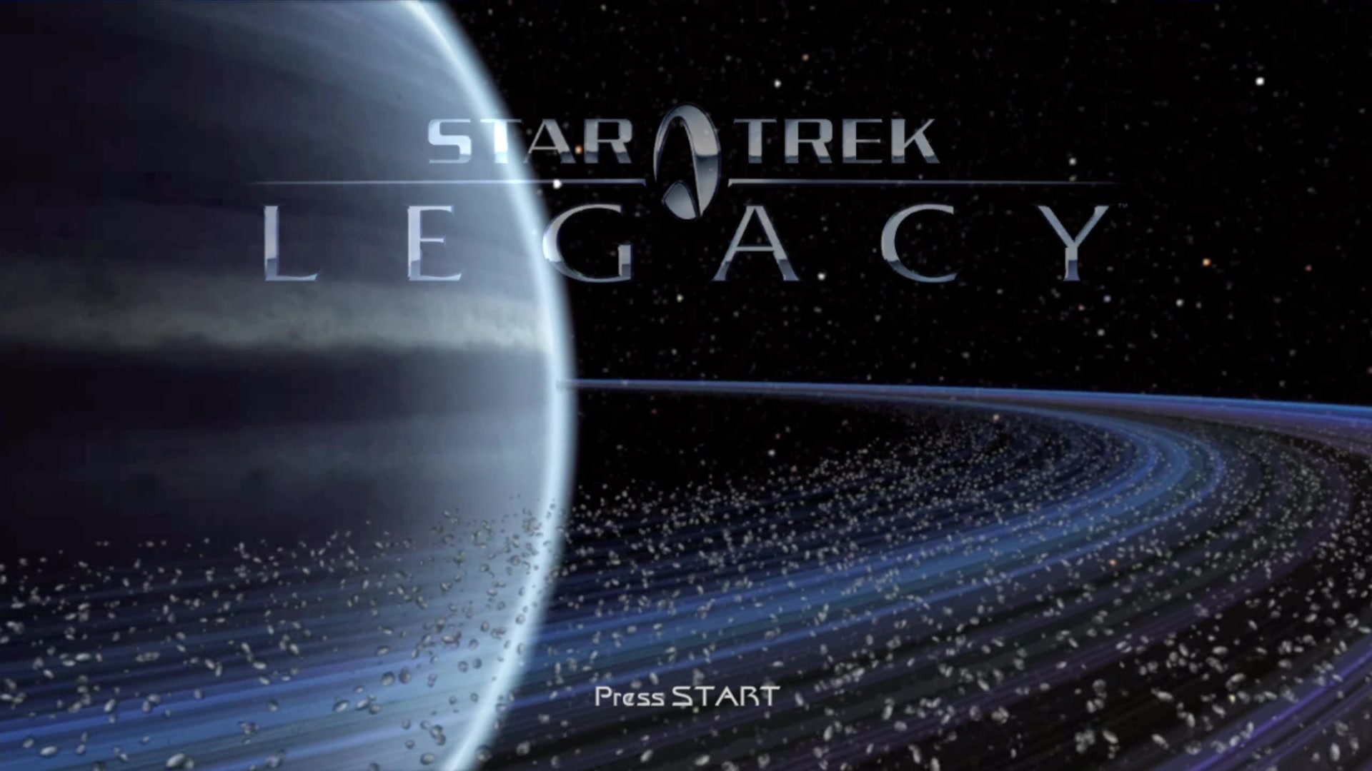 Star Trek title screen for Xbox 360